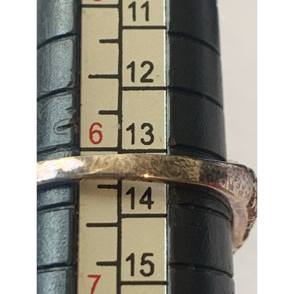 Amethyst rose gold vermeil teardrop ring size 6.25 925 - Picture 10 of 12